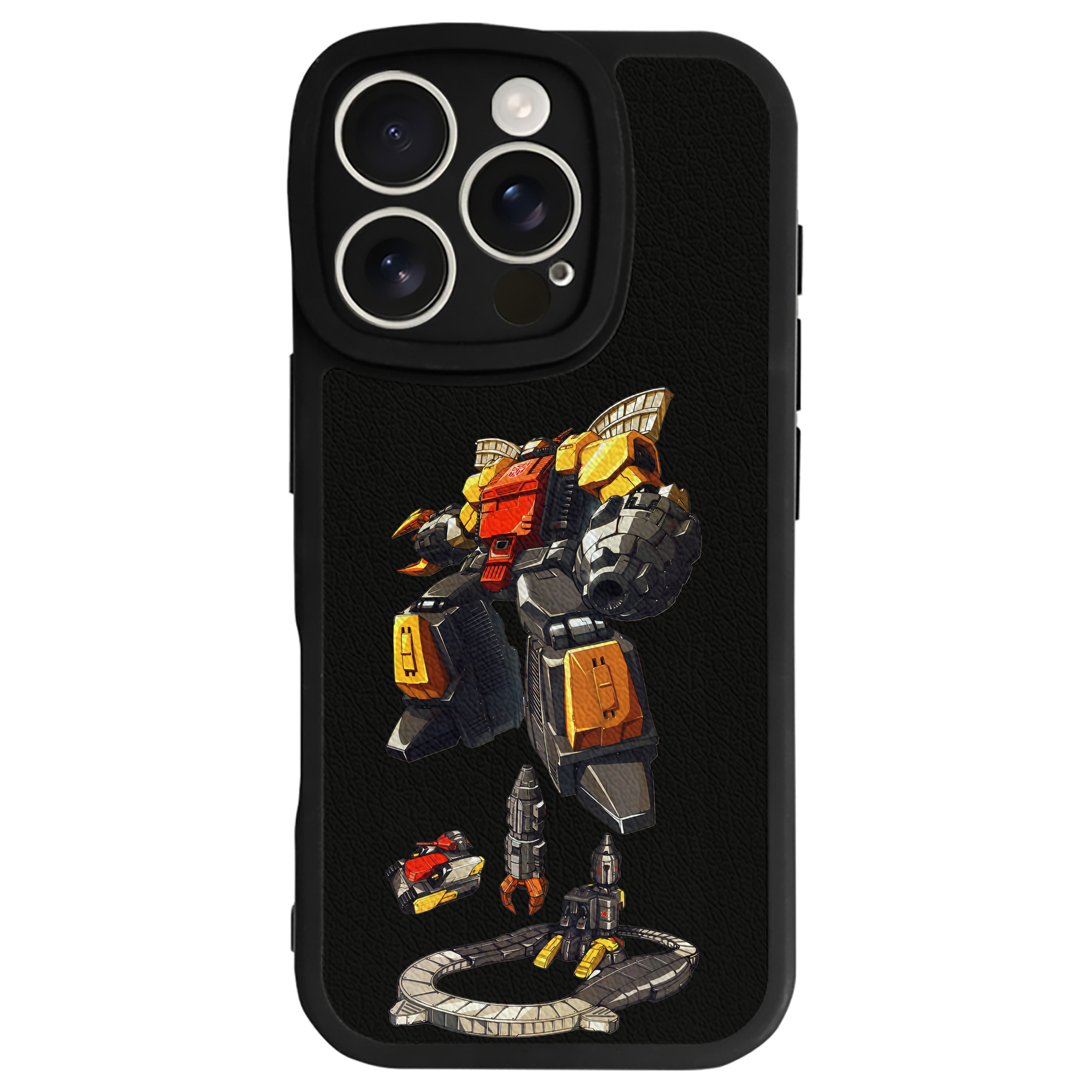 （画像用） Transformers トランスフォーマー 【iPhone 16シリーズ対応】シリコンスマホケース（レザー調） 材質：シリコン
